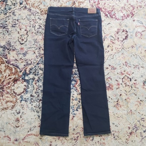 Levi's Jeans 314 Shaping Straight Leg Dark Rinse Size 29 - Picture 1 of 13